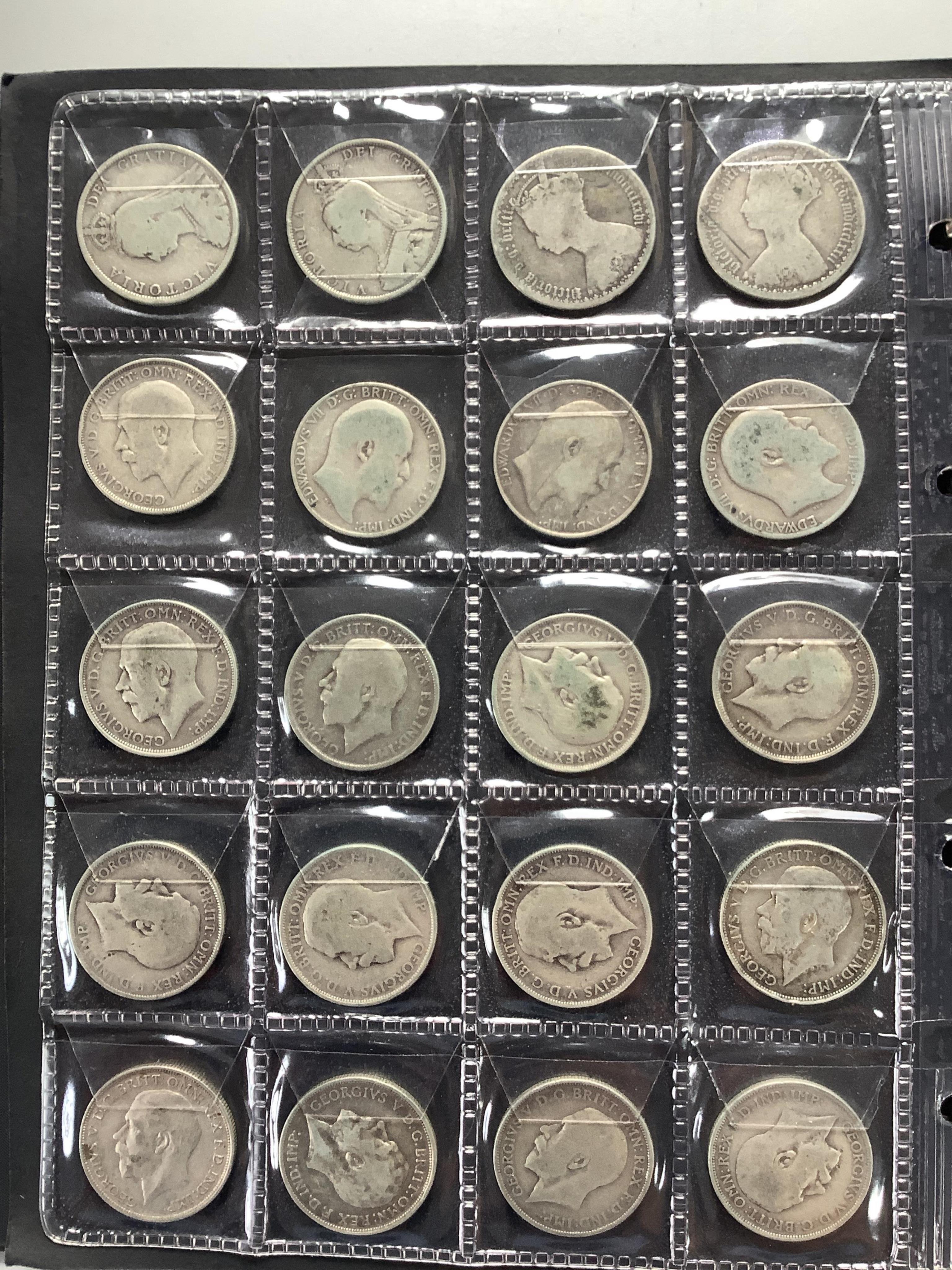 British, Australian, New Zealand, British dependence coins, George III to QEII, in three albums, highlights include two silver crowns, 1820 and 1821, fifty Victoria to George V silver halfcrowns, thirty one silver florin